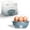 Blue Gray, variant on COOK WITH COLOR Electric Egg Cooker 350-Watt Egg Steamer and Omelette Maker, Black