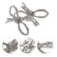 thumbnail image 4 of 1 Pair Crystal Bow Shoe Buckle with Rhinestone Clips for Wedding Prom or Banquet, 4 of 9