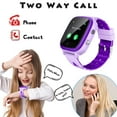 thumbnail image 2 of TOPCHANCES 4G Kids Smart Watch for Boys Girls, 1.4" Touch Screen Smartwatch with GPS Tracker, IP67 Waterproof Smart Phone Watch, Purple, 2 of 11