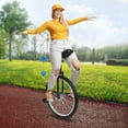 thumbnail image 4 of 24" Black Unicycle - Manganese Steel & Alloy Build, 70kg Load, Adjustable Seat, 1.75m+ Suitable, Great for Fitness, Balance Training, Ideal for 7 - 60 Y/O, 4 of 17