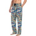 thumbnail image 5 of Vintage Mehendi Design Men's Pajama Pants, Soft and Comfortable Lounge Sleep Bottoms with Pockets, Men's Sleepwear with Custom Print, Medium, 5 of 7
