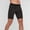 Black, variant on Men's Summer Solid Compression Shorts, High Elastic Soft Fabric, 5 Inch Athletic Liner Shorts for Training Navy XL
