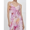 thumbnail image 4 of Women'S Summer Sleeveless Wrap Ruffle V Neck Floral Front-Slit Sundress Maxi Dress M, 4 of 9