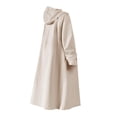 thumbnail image 3 of Poncho impermeable para motocicleta, cortavientos largo con capucha, chaqueta impermeable Caqui XL, 3 of 9