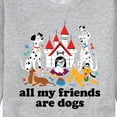 thumbnail image 3 of Disney Classics - Cats & Dogs - All My Friends Are Dogs - Men's Crew Neck Fleece Pullover, 3 of 5