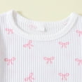 thumbnail image 5 of 3T Girl Clothes Summer Clothes Newborn Girl Outfits,Girls' Clothing Sets, Bow Print Top with Shorts Set for Baby Girl Summer Fashion Casual Fashion Outfit, 5 of 9