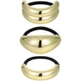 thumbnail image 6 of MRLESS 3 Pcs Ponytail Cuff Metal Hair Ties Fashionable Ponytail Holders Elastic Hair Bands Stylish Hair Accessories For Daily Use Parties, 6 of 6