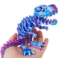thumbnail image 3 of 3D Printing Flexible And Movable Joints Tyrannosaurus Rex Dinosaur Skeleton Dragon Transformation Ornament Handmade Gift Decor, 3 of 9