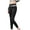 Black, variant on Lilgiuy Women's Color-blocking Waist Lifting Hip Exercise Fitness Tight Yoga Pants for Home Leisure