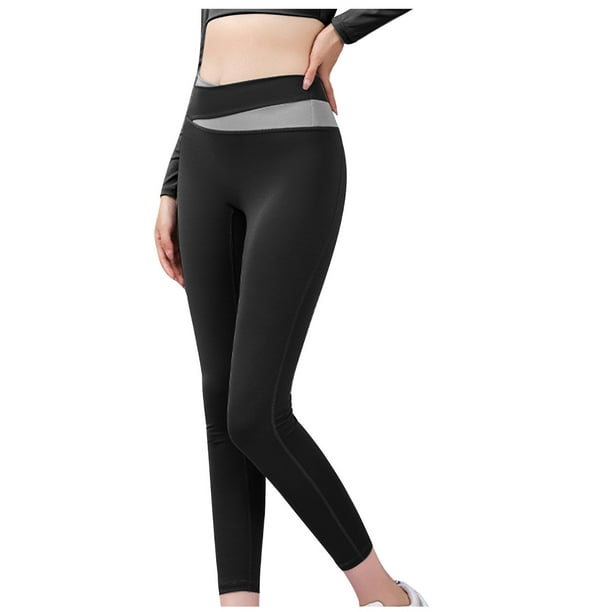 Womens Crossover Yoga Leggings High Waisted Tummy Control Gym Sports Pants  Stretch Workout Exercise Fitness Tights 