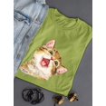 thumbnail image 3 of A Meowing Kitten T-Shirt Women -Kayomi Harai Designs, Female Medium, 3 of 4
