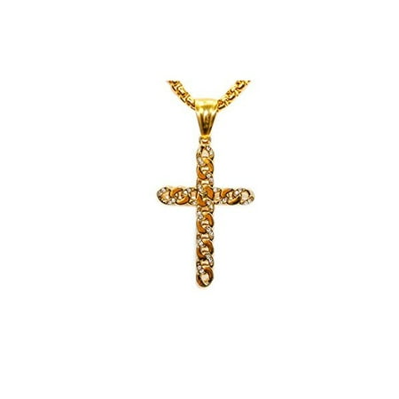 White Gold Celtic Claddagh Cross Jewels Fashion Stainless steel Rhodium Plated Celtic knot cross Pendent With Cubic Zirconia Stones And 22