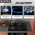 thumbnail image 4 of Combo FIAMMA SUPRA Horno Eléctrico Empotrable Pomelo 110 V y Parrilla a Gas 4 Quemadores 60 cm Cristal Templado Negro, 4 of 11
