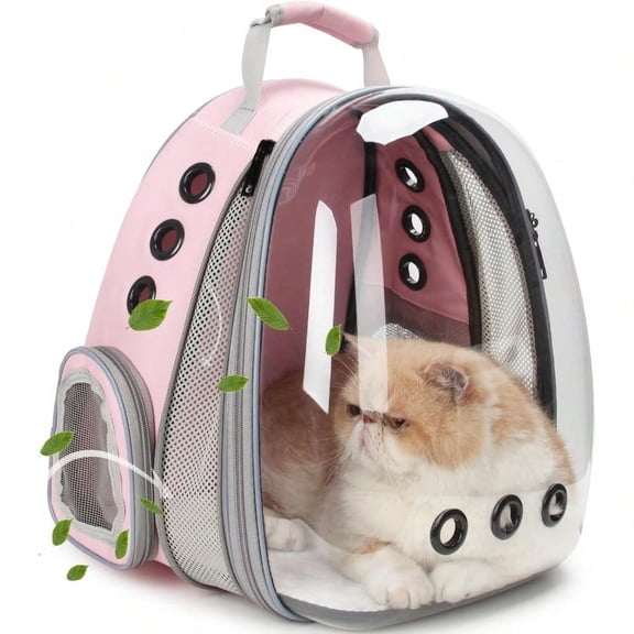 Cat Carrier Backpack Expandable Bubble Pet Carrier for Cats and Small Dogs Airline Appd Travel Backpack for Hiking Walking Outdoor Adventures - ports up to 16 lbs