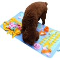 thumbnail image 3 of Alfombra olfativa multicolor para perros, alfombra de entrenamiento para mascotas, alfombra de búsqueda de alimento para perros, entrena el sentido del olfato, juguete de alimentación lenta, alfombra, 3 of 5