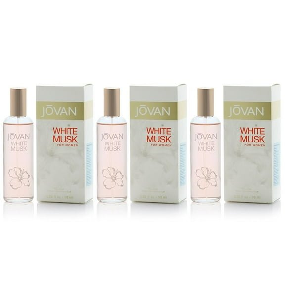 Pack of (3) Jovan White Musk By Jovan For Women, Cologne Spray, 3.25-Ounce Bottle