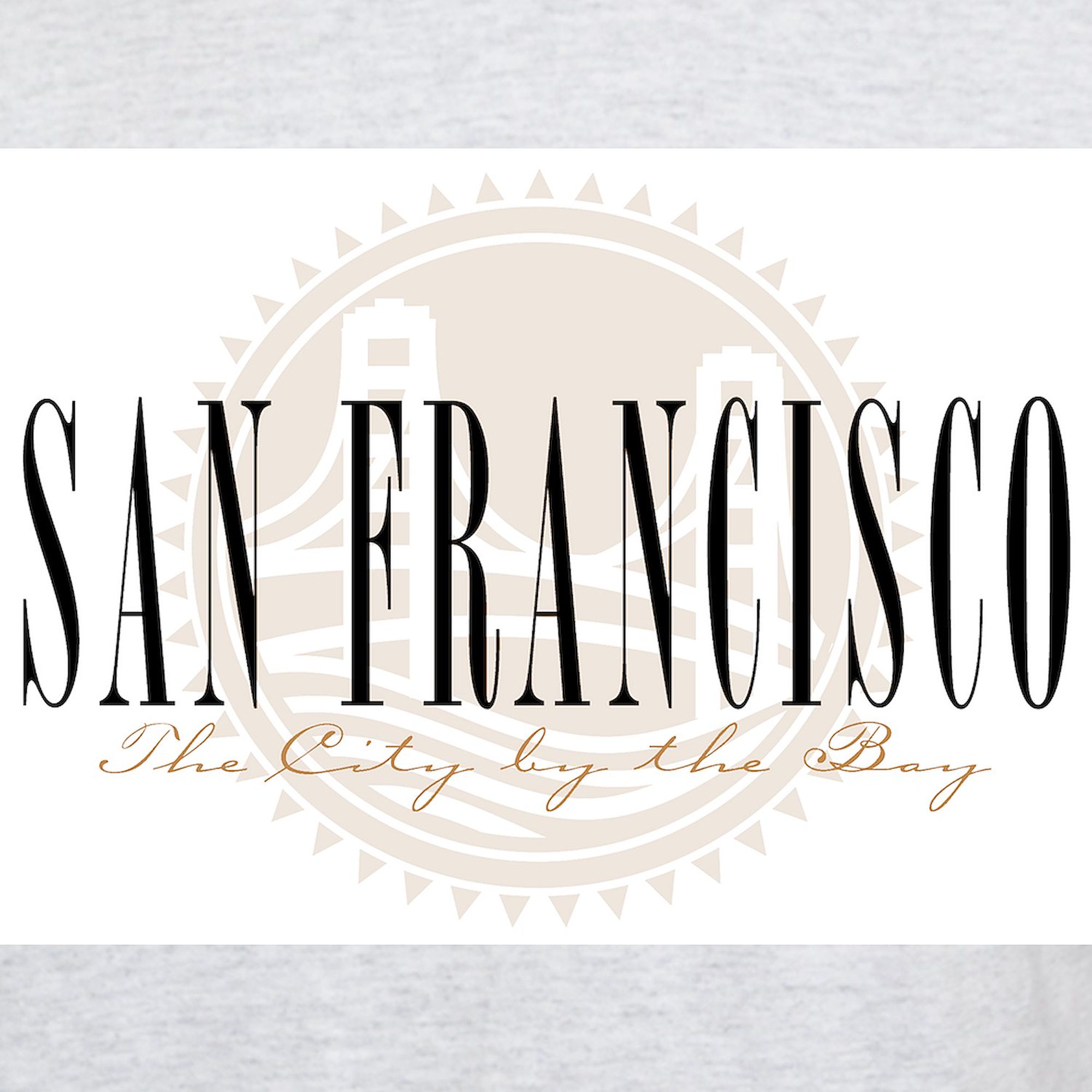 CafePress - San Francisco Bridge Ash Grey T Shirt - Light T-Shirt - CP - image 3 of 4