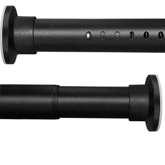 Room Divider Tension Curtain Rod, Large No Drilling Adjustable Window Curtain Poles, Tension Pole for Bathroom, Shower Outdoor Indoor Decor (122.1inch-141.7inch, black)