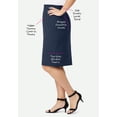 thumbnail image 2 of Jessica London Women's Plus Size  Casual Tummy Control Bi-Stretch Pencil Skirt, 2 of 4