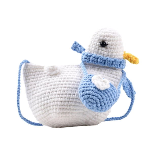 Bolso bandolera de pato para mujer, bolso tote bohemio, bolso pequeño tipo cartera, bolso para teléfono, bolso de punto Blanco