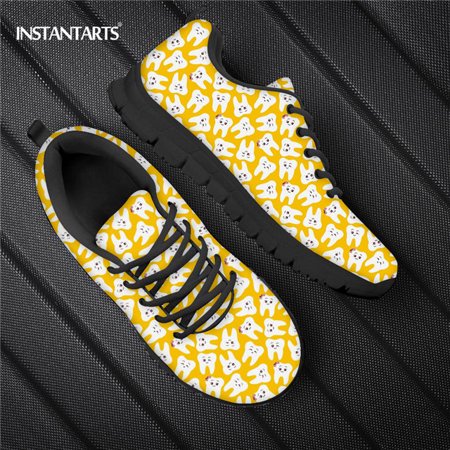

Rainbow Color Dentist Print Women Flats Shoes Lace Up Comfortable Walk Sneakers Luxury Designer Girls Casual Shoe Calzado Mujer