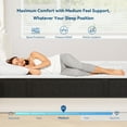 thumbnail image 3 of EDX 10 Inch California King Memory Foam Mattress for Cooling Charcoal, Medium Firm Support for Back Pain Relief, CertiPUR-US Certified ,Fiberglass Free,Mattress in a Box, 3 of 5