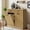 Original Wood, variant on Haverchair Double Tilt Out Laundry Hamper Cabinet, Modern Fluted Trash Can Cabinets with Drawer, Wooden Hidden Garbage Cabinet for Kitchen and Bathroom