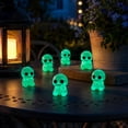 thumbnail image 6 of Aoznliie Mini Glow in Dark Ghost Figurines, 10 Pack Resin Halloween Ornaments, 1 inch Glowing Decor for Micro Landscape, Multicolor, 6 of 7