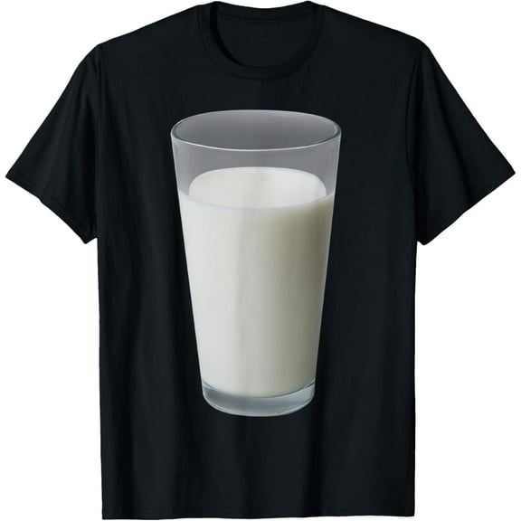 t-shirt Glass Of Milk Costume T-Shirt T-Shirt mens，black，women，funny，journey，Crew Neck, Short Sleeve,custom clothing patterns.gift