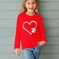 thumbnail image 5 of Fesfesfes Girls Long Sleeve T Shirts Fashion Crewneck Summer Tops Breathable Blouse Solid Color Fitted Clothes for Children 3-14 Years(Red,13 Years), 5 of 5