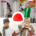thumbnail image 4 of Qarigey Gorro de lana de tendencia, buena elasticidad, gorras clásicas de pescador sin borde, tocados crimpables a prueba de viento para montañismo, Sombreros Naranja rojizo Qarigey AP009365-20B, 4 of 6