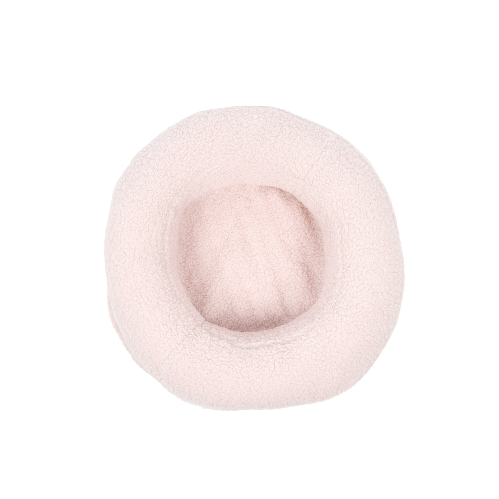 SportPet Sherpa Round Donut Bolster Cuddler Pet Bed, Pink, One Size