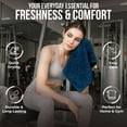 thumbnail image 5 of RIVERSIDE 12 Pack Cotton Face Towels 12x12 Ultra Soft & Absorbent Wash Cloths for Gym and Spa - Dark Blue, 5 of 9