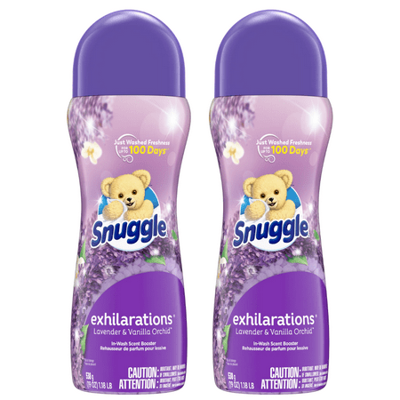 Snuggle Exhilarations In-Wash Scent Booster, Lavender and Vanilla Orchid, 19 Ounce (2 Pack)