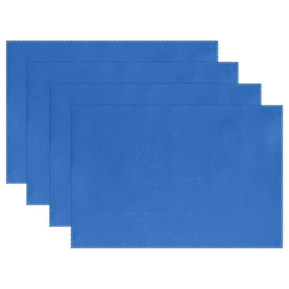 Ryvnso Placemats Set of 4 Navy Blue Dining Mats Heat-Resistant Non-Slip Washable Table Mat