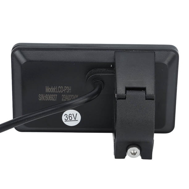P3H Panneau d'Affichage, 24V 36V 48V 60V Vélo Électrique LCD Panneau d'Affichage avec Fil Imperméable à 6 Broches pour 22.2mm Guidon