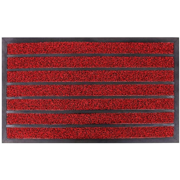 Non Slip Heavy Duty Doormat Washable Door Mat 18"x29" Rubber