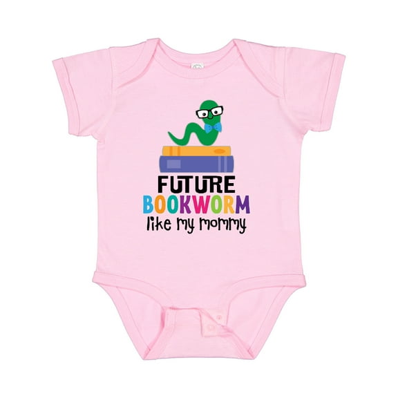 Inktastic Future Bookworm Like My Mommy Boys or Girls Baby Bodysuit