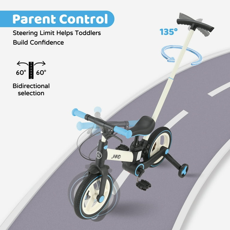 JMMD 6-in-1 Toddler Bike for Ages 18-60 Months, Foldable Balance