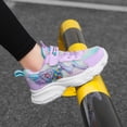 thumbnail image 6 of Djtdsds Toddler Girls Mesh Walking Shoes Lightweight Breathable Casual Sneakers with Cute Character Design Size:7-8 Years, 6 of 9