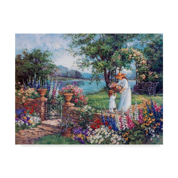 Trademark Fine Art 'Lakeside Morning' Canvas Art by Barbara Mock