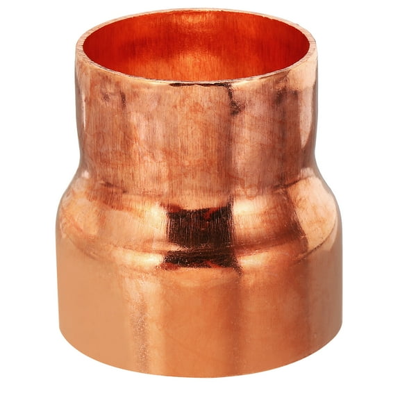 Uxcell 2 5/8" to 2 1/8" ID Copper Reducer, Copper Reducing Coupling Pressure Fitting Pipe Tube Connector Adapter