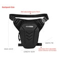 thumbnail image 5 of Compact Motorcycle Waist Bag, Multifunctional Drop Leg Bag, Outdoor Travel Hiking Cycle Leg Bag Waterproof Hard Shell Large Capacity, Bag for Hiking, Traveling, Black, 5 of 7