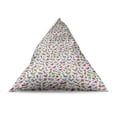 thumbnail image 4 of Birds Lounger Chair Bag, Doodle Illustration of Animal Floral Details, High Capacity Storage with Handle Container, Lounger Size, Multicolor, by Ambesonne, 4 of 5