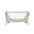 thumbnail image 4 of Spectrum Diversified Ashley Steel Stackable Wire Basket with Raised Feet and Looped Handles, Modular Stacking Bin System for Kitchen Countertop and Desk Organization, Medium, Satin Nickel, 4 of 12