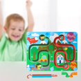thumbnail image 4 of Laberinto puzzle Educación Rompecabezas Juguetes Laberinto Aprendizaje Juegos de Tablero de Laberinto para Niños Niño Niños B CUTICAT Tablero de equilibrio laberinto, 4 of 8
