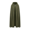 thumbnail image 5 of Bowanadacles Women Long Cape Warm Wool Hooded Cloak Jacket Windproof Poncho Coat Cardigan, 5 of 6