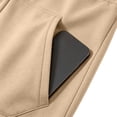 thumbnail image 7 of Mafeati Men's 2 Piece Tracksuits Casual Sweatsuits Long Sleeve Hoodies with Pocket Fleece Lined Lounge Sets, Khaki, M, 7 of 7