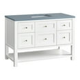 thumbnail image 4 of James Martin Vanities 48" Single Vanity, Light Natural Oak w/ 3 CM Cala Blue Top, 4 of 7