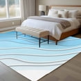 thumbnail image 5 of 5x8 Washable Area Rug, Blue Ombre Non-Slip Large Rectangle Rug for Living Room Dining Room, Abstract Sea Water Indoor Floor Mat for Home Decor, 5 of 9